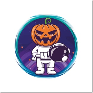 Pumpkintronaut Posters and Art